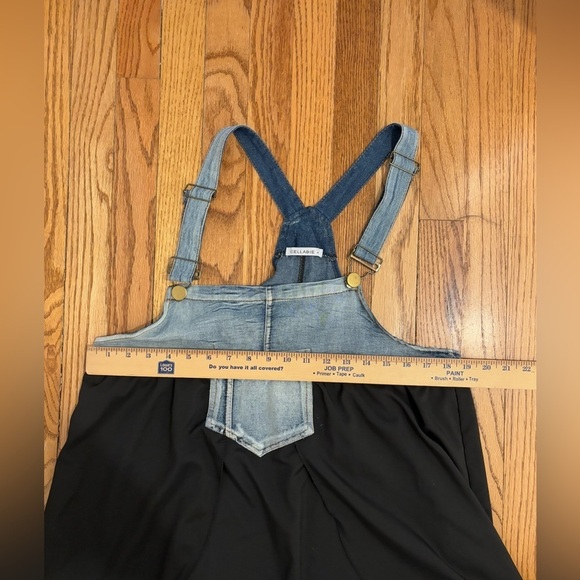 Women’s Maxi Jumper Dress Size M Black/Denim - Picture 7 of 8